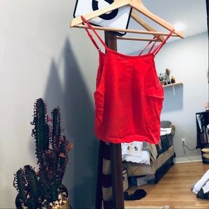 Red Crop tank